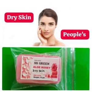 SS GREEN Aloe Rosey Dry Skin Soap - 70gm