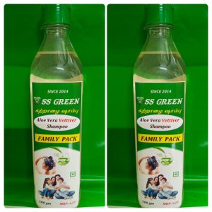 SS GREEN Aloe Vera Vettiver Shampoo Family Pack – 500gm
